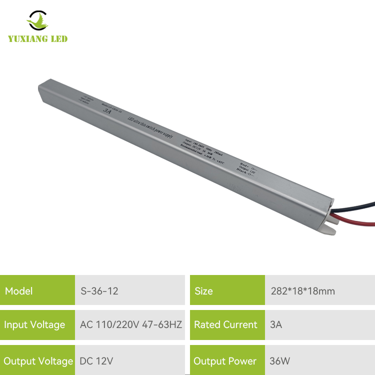 พาวเวอร์ซัพพลาย LED บางเฉียบ 12v 3a