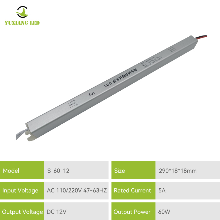 พาวเวอร์ซัพพลาย LED บางเฉียบ 12v 5a