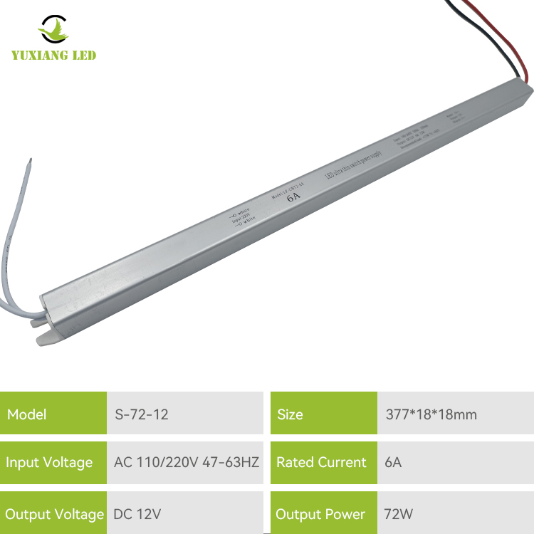 พาวเวอร์ซัพพลาย LED บางเฉียบ 12v6a