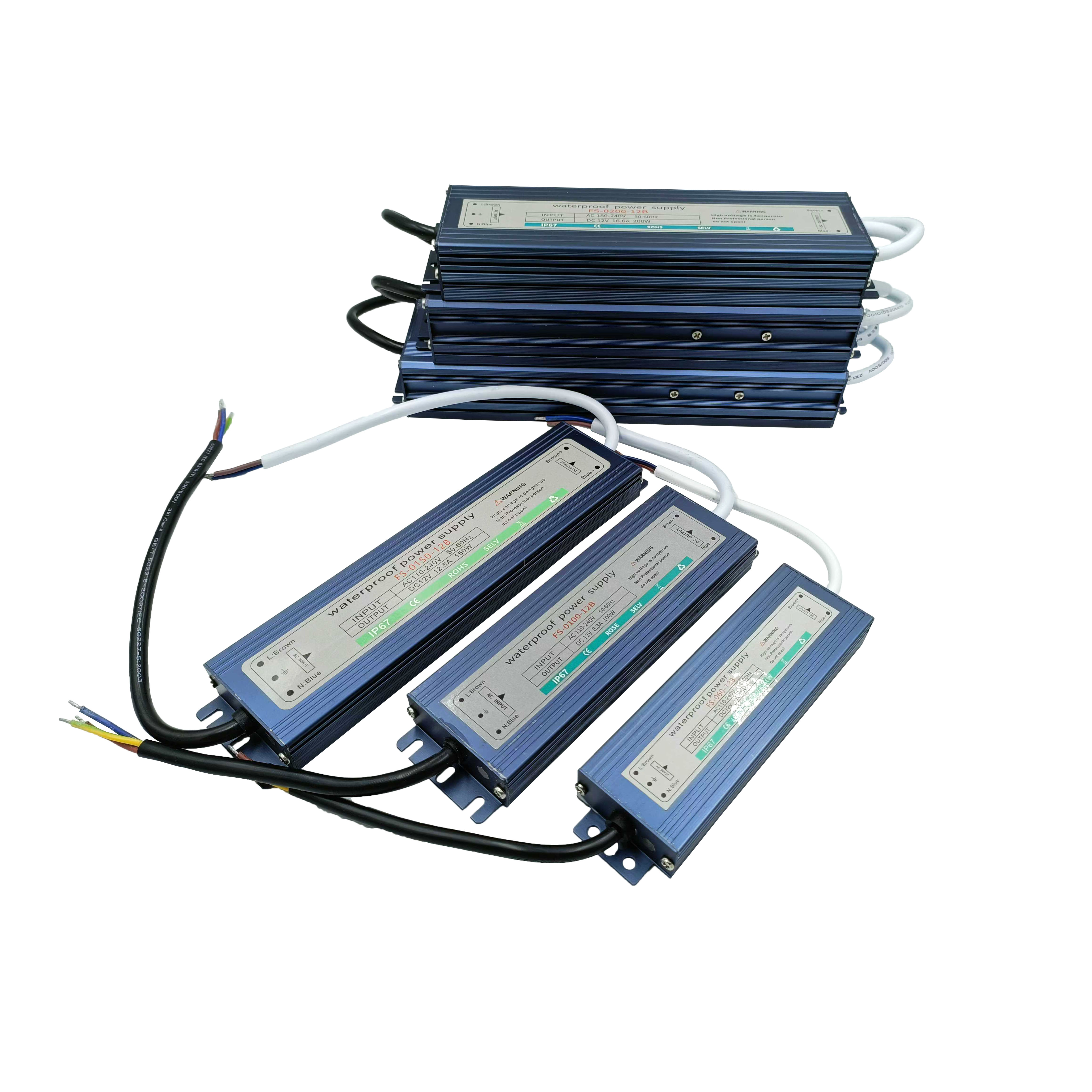 แหล่งจ่ายไฟกันน้ำ LED คุณภาพสูง