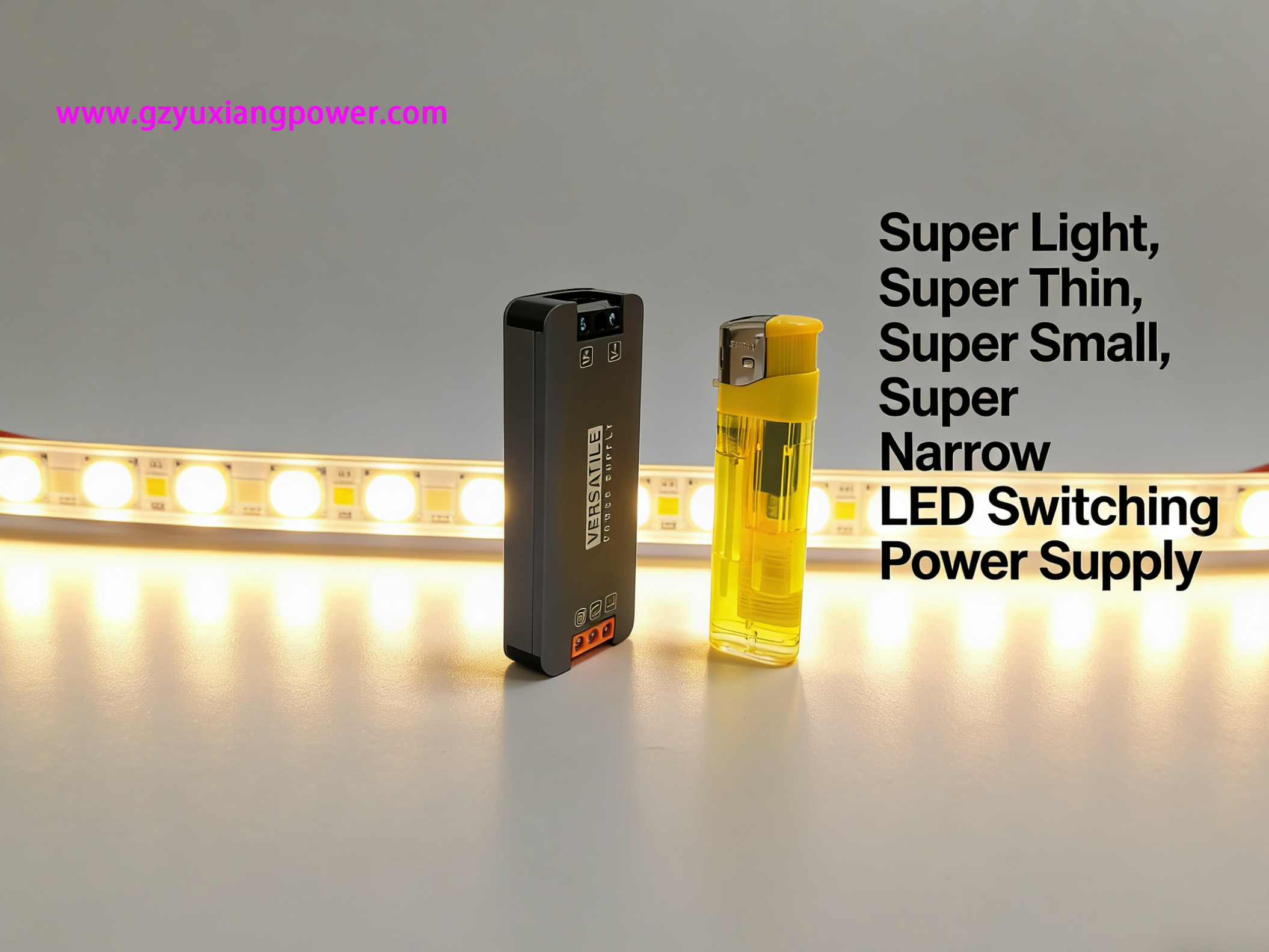 แหล่งจ่ายไฟ LED Super Thin, ขนาดเล็กสุด 24V