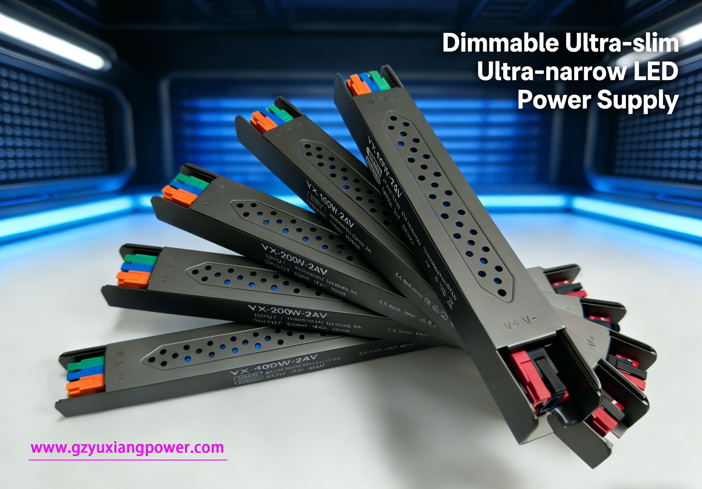 แหล่งจ่ายไฟ LED ปรับแสงแคบพิเศษ 24V
