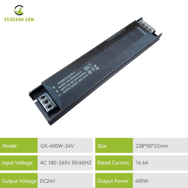 24V400W แรงดันไฟฟ้าคงที่กึ่งพัดพาไฟสวิทช์ไฟ LED ที่เติมเต็ม